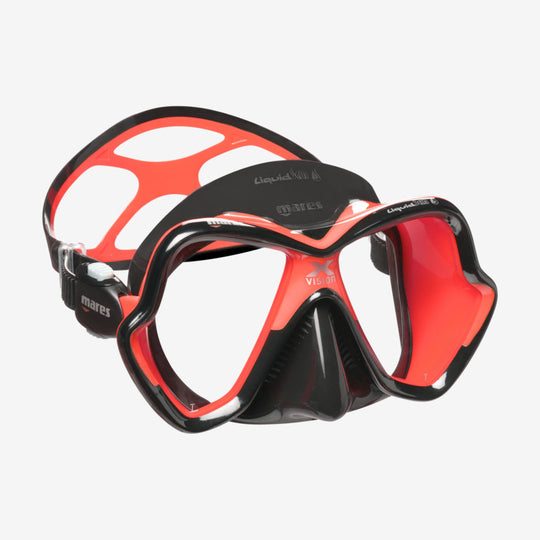 Mares_XVision_Ultra_Liquidskin_Black_Red | Dive Rutland