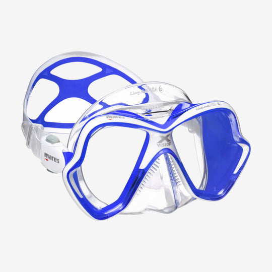 Mares_XVision_Ultra_Liquidskin_Clear_Blue | Dive Rutland