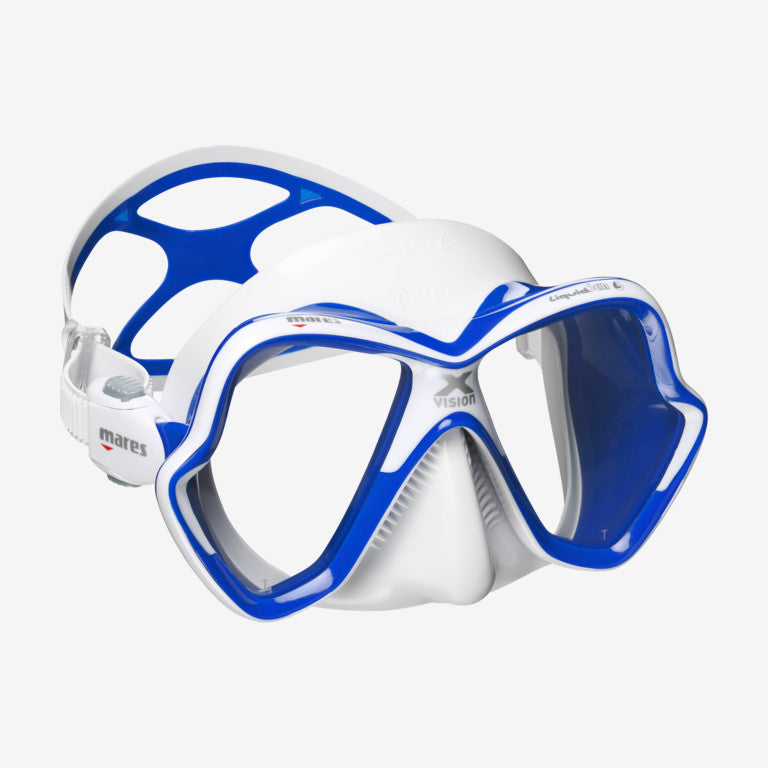 Mares_XVision_Ultra_Liquidskin_White_Blue | Dive Rutland