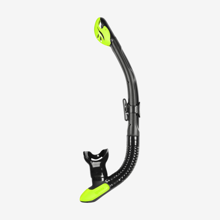 Mares Ergo Dry Snorkel Black and Lime | Dive Rutland
