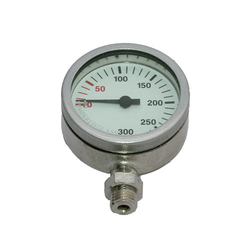 Nautilus 52mm 200 Bar Nickel Plated Pressure Gauge - 50007