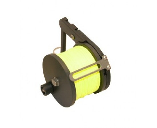 Custom Divers Side / Hand Mount Ratchet Reel With Yellow Line - Scuba Diving  Superstore