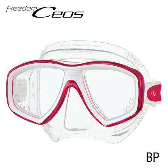 Tusa Ceos Mask Clear Pink | Dive Rutland