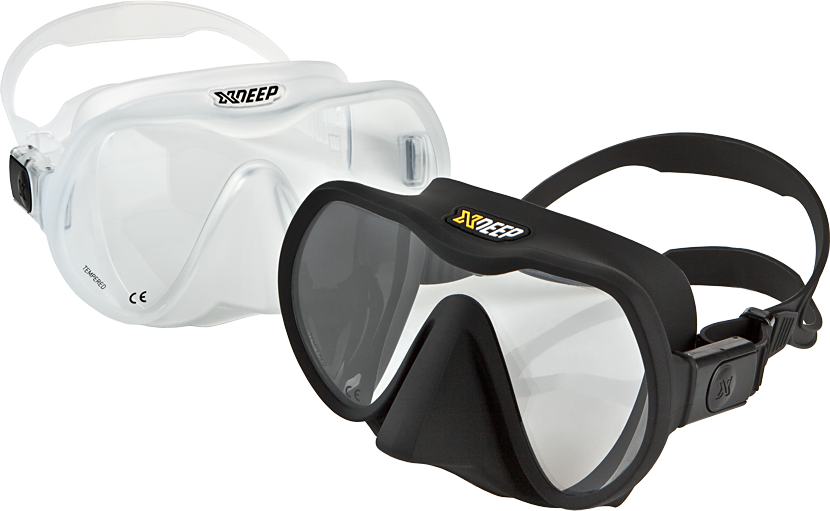 XDEEP Radical Mask Clear Black | Dive Rutland