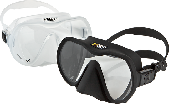 XDEEP Radical Mask Clear Black | Dive Rutland