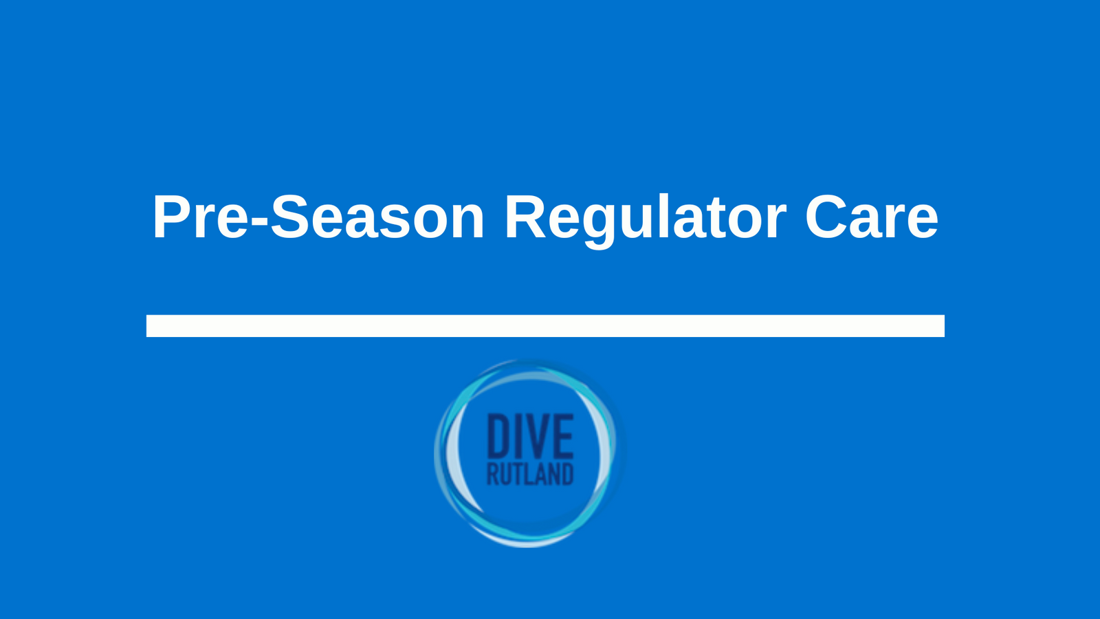 Regulators Pre-season equipment care