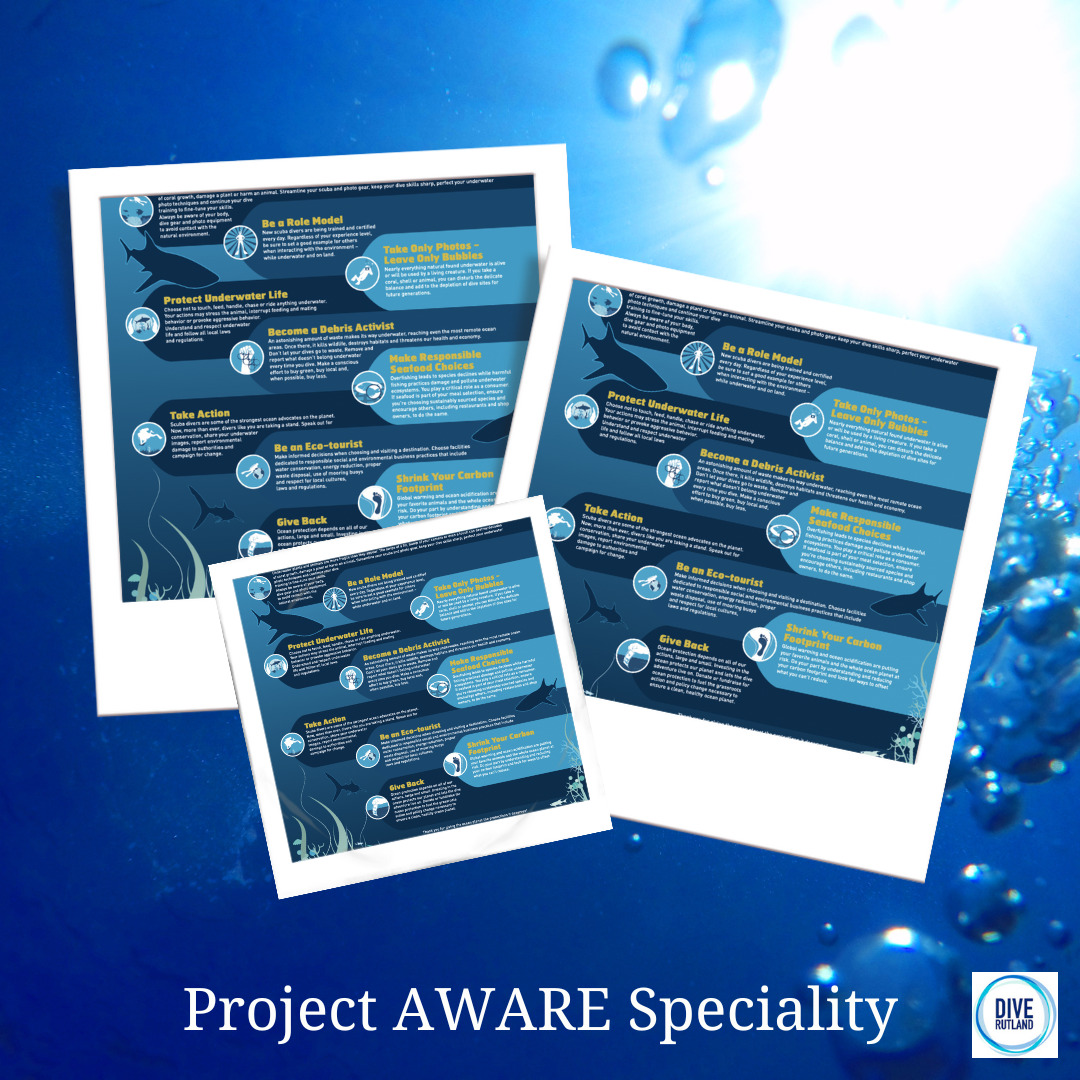 Why our Open Water Courses include the PADI Project Aware certification