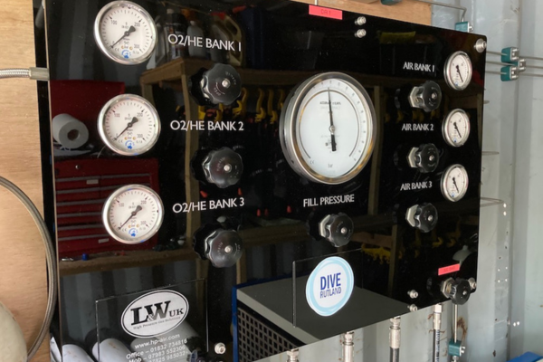 Dive Rutland Air Filling panel
