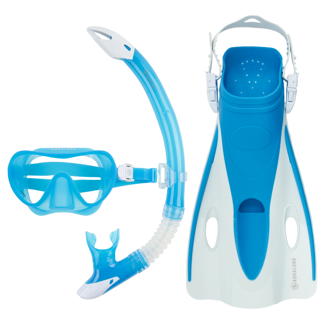 Aqualung Nabul Snorkelling Set Blue | Dive Rutland