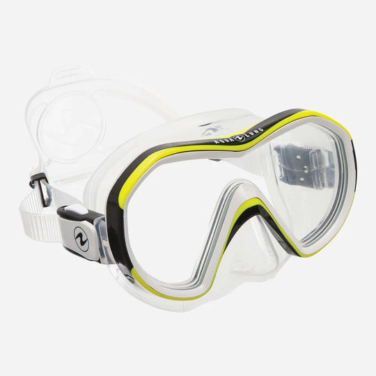 Aqualung Reveal X1 Clear Yellow Mask | Dive Rutland