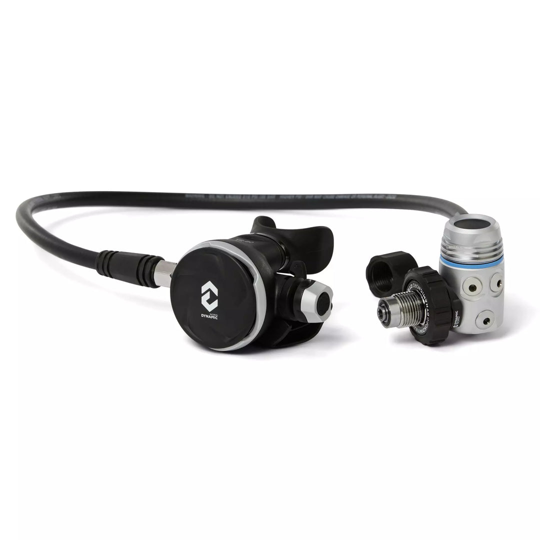 DynamicNord Scuba diving regulator with hose on a white background