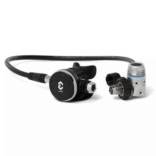 DynamicNord Scuba diving regulator with hose on a white background
