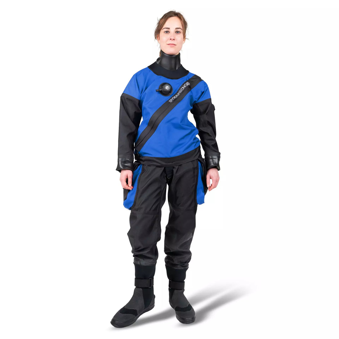 DynamicNord DG-352 Drysuit Ladies Advanced Black/Blue | Dive Rutland