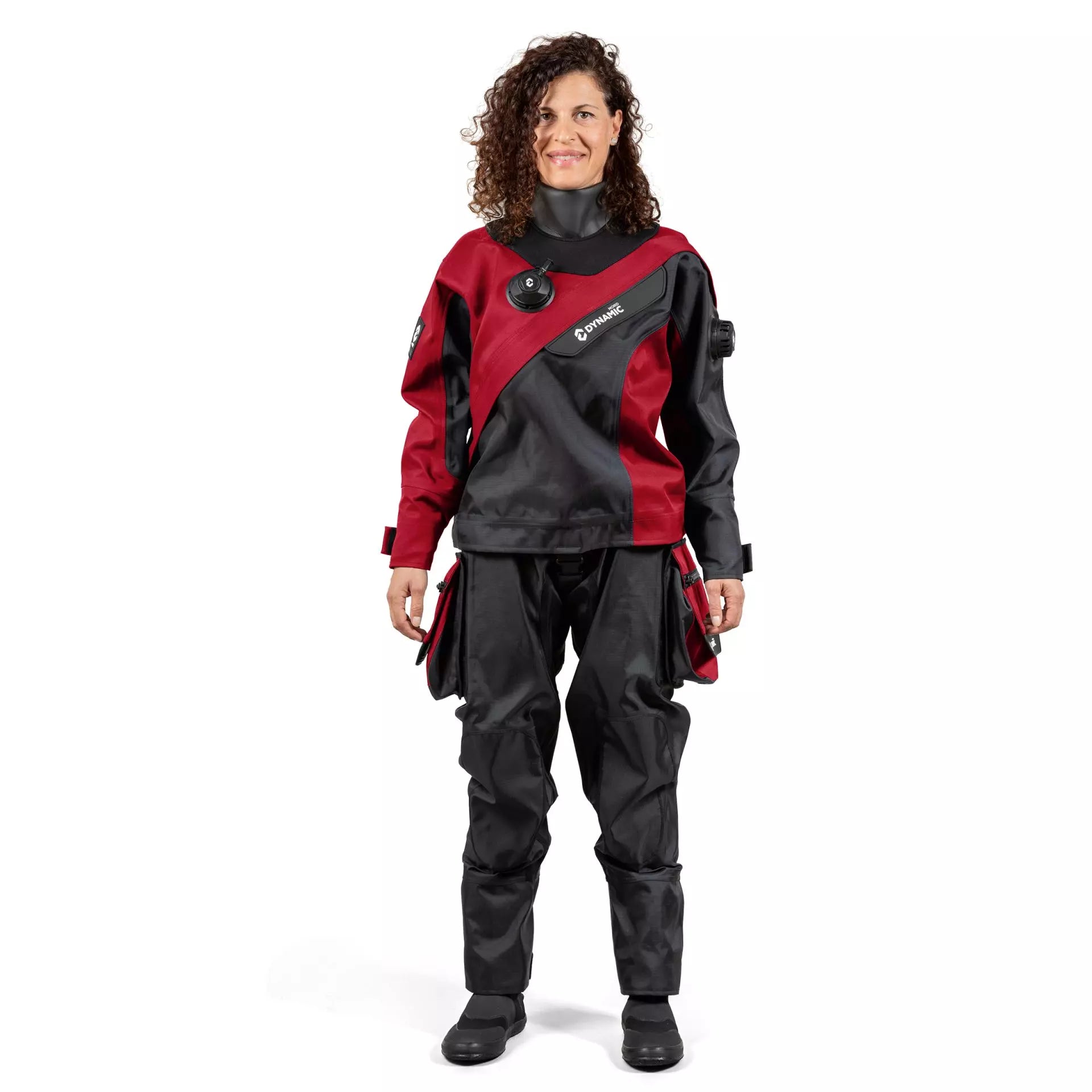 DynamicNord RS-352  Drysuit Ladies Superior Black/Red | Dive Rutland