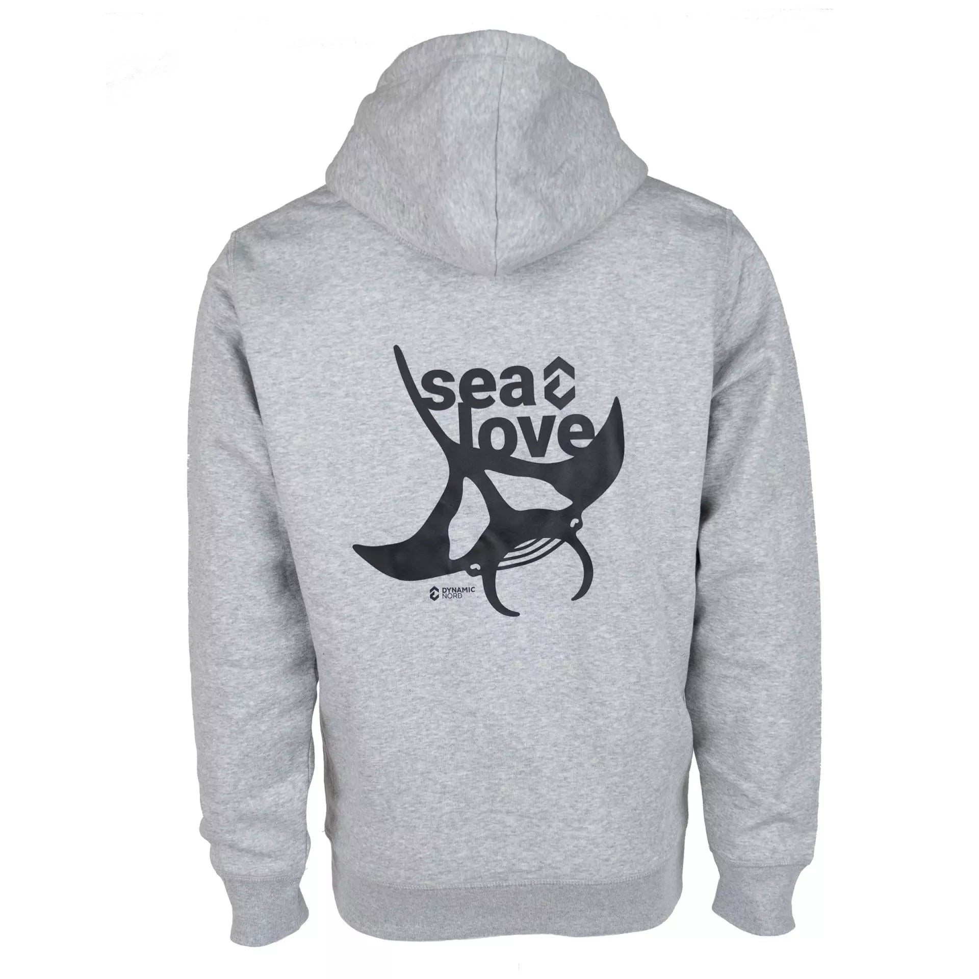 DynamicNord Hoodie Grey BHM-24 Back View  | Dive Rutland