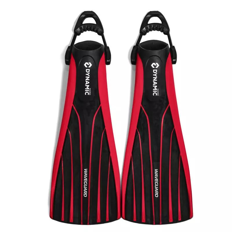 DynamicNord Open Heel Fins RF40 Red| Dive Rutland