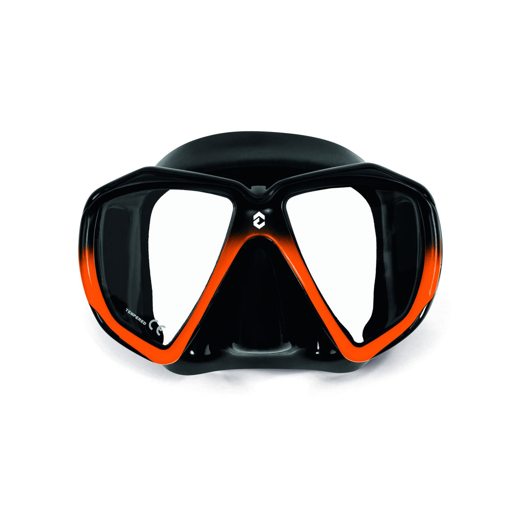 Dynamic Nord VM50 Ultra Clear Mask Advanced Black / Orange | Dive Rutland