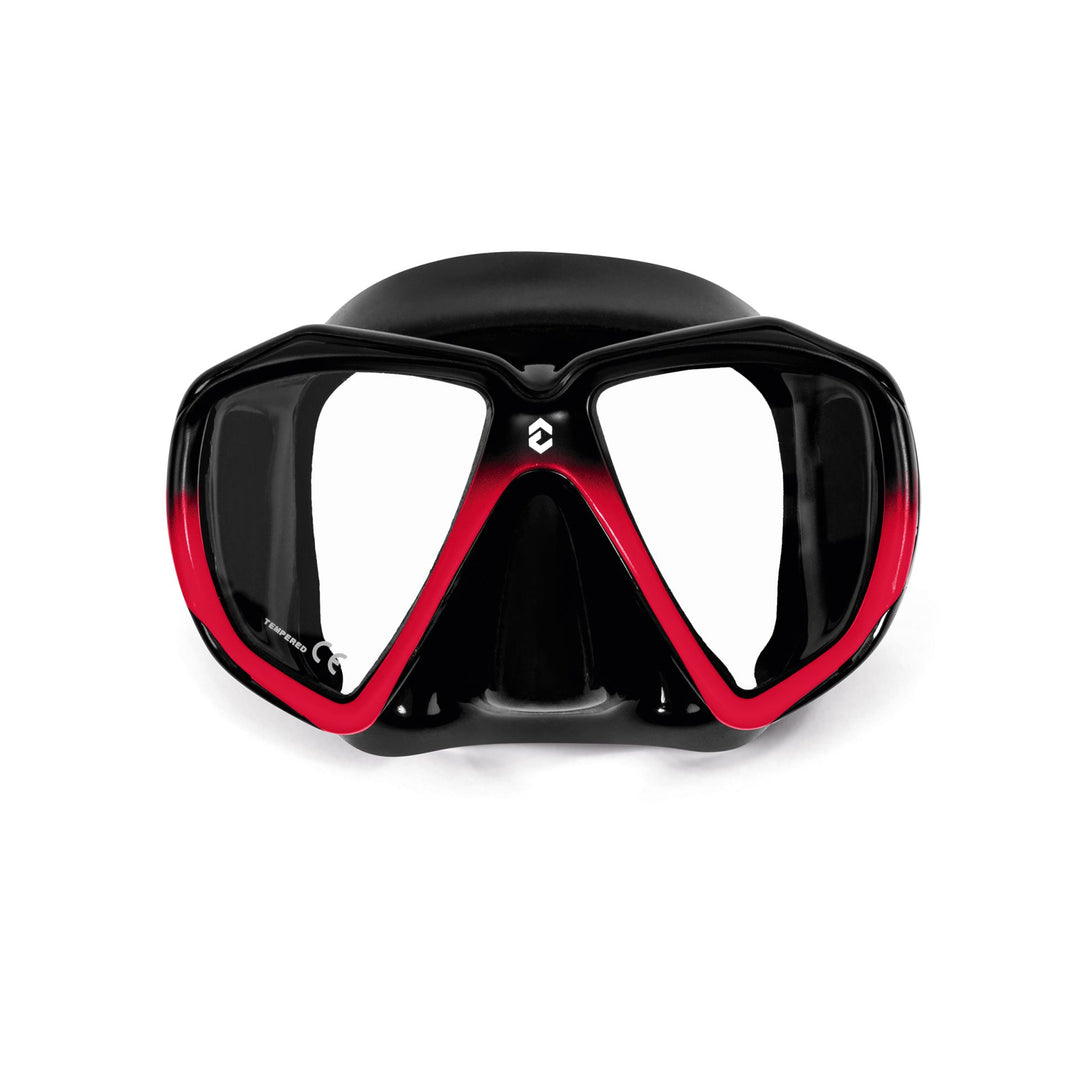 Dynamic Nord VM50 Ultra Clear Mask Advanced Black / Red | Dive Rutland