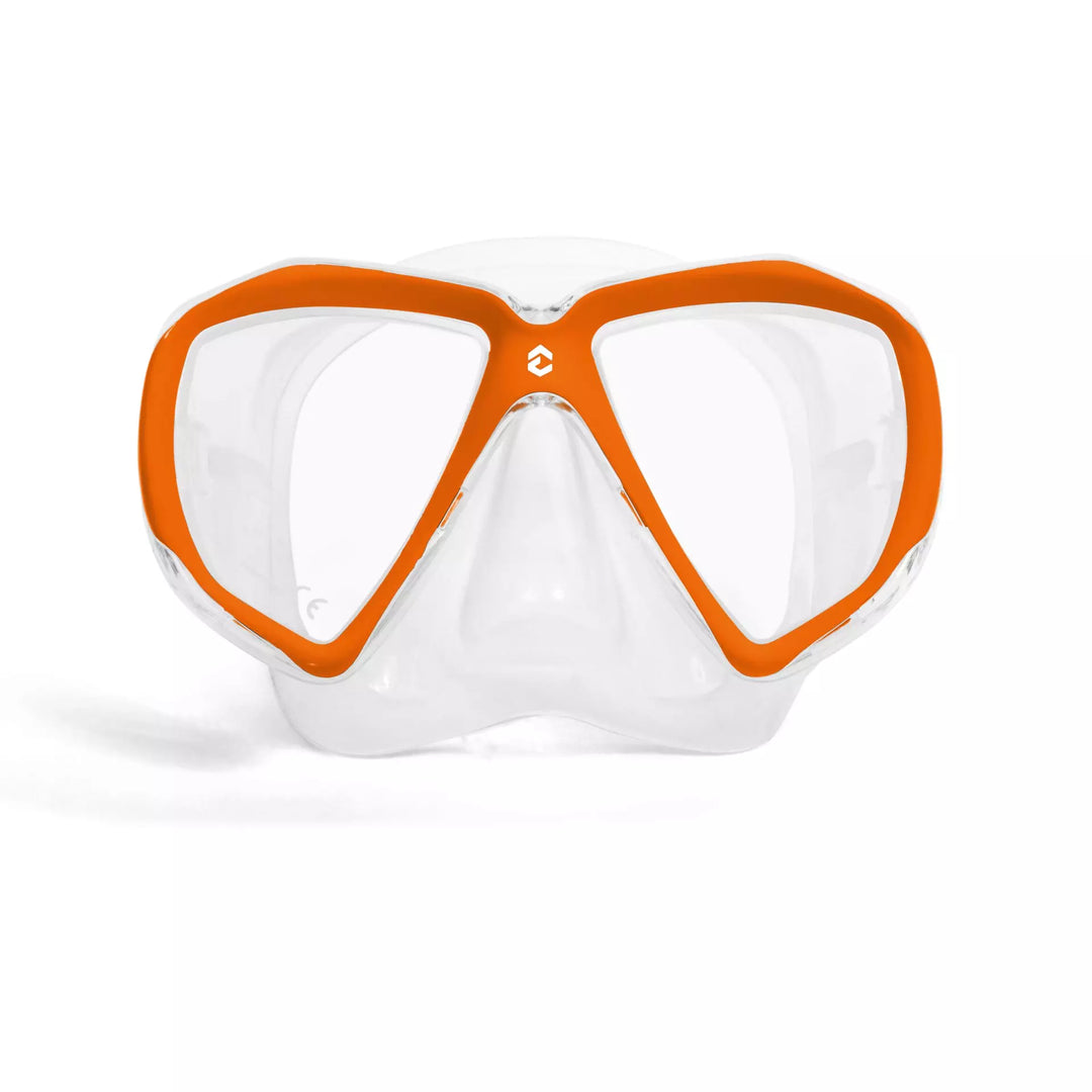 Dynamic Nord VM50 Ultra Clear Mask Advanced Clear / Orange | Dive Rutland