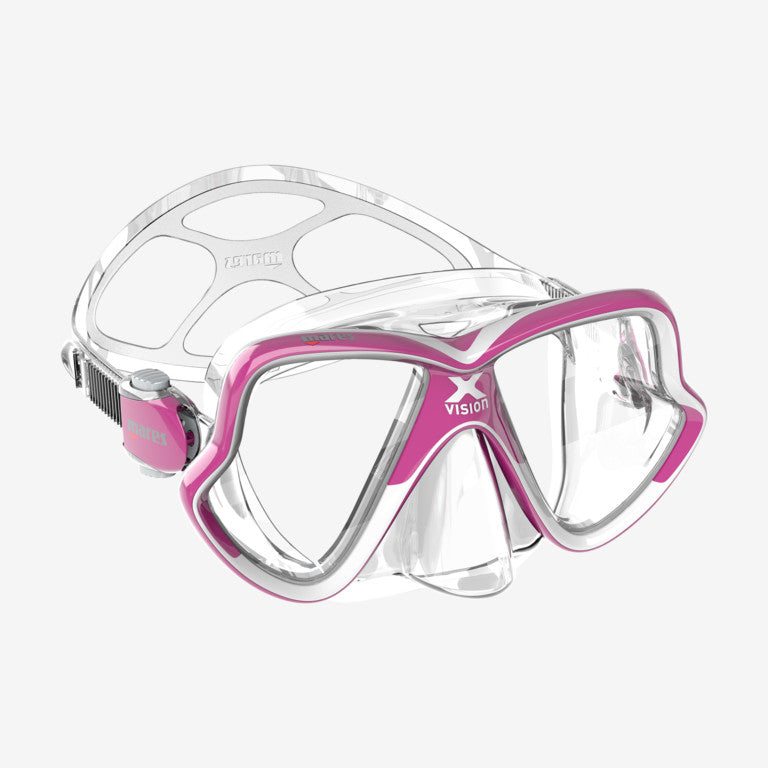 Mares X-Vision Mid 2.0 Clear Skirt Pink Frame | Dive Rutland