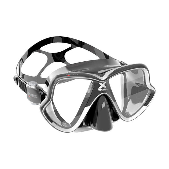 Mares black and white Xvision Mid mask | Dive Rutland
