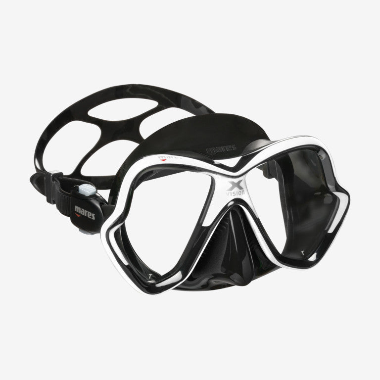Mares Xvision Mask Black Skirt White Frame | Dive Rutland