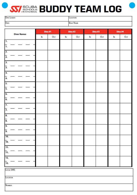 SSI Buddy Team Briefing Slate | Dive Rutland