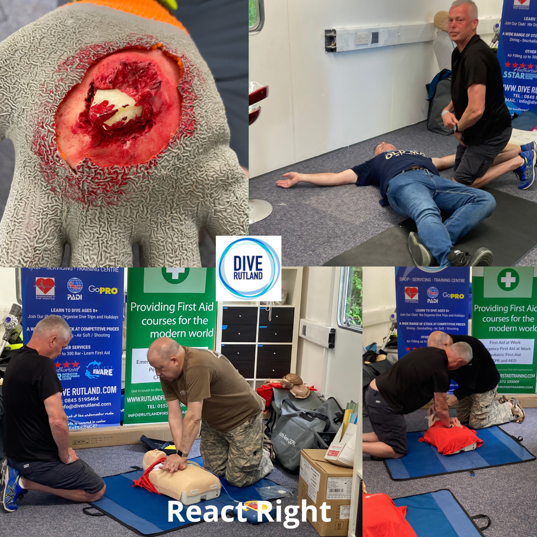React Right First Aid Course | Dive Rutland