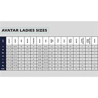 Avator 101 Ladies Drysuit Ladies Size Chart | Dive Rutland