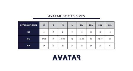 Avator 101 Ladies Drysuit Boots Size Chart | Dive Rutland