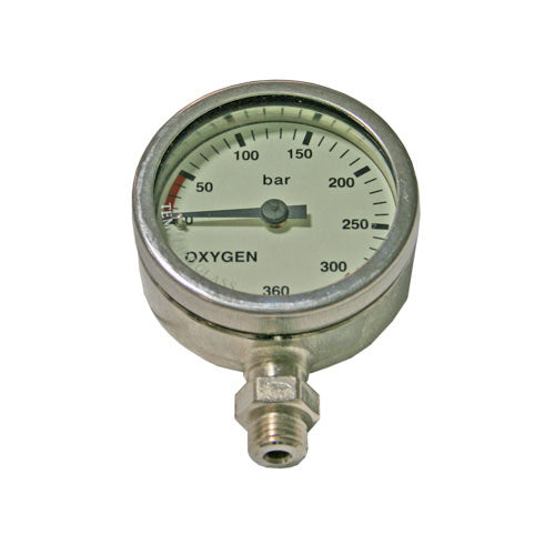 Nautilus 52mm 270 Oxygen Chrome Plated Pressure Gauge - 50004