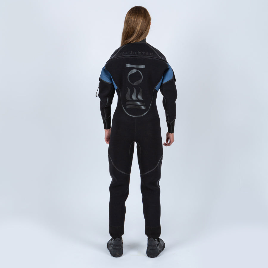Fourth Element Hydra Neoprene Suit Laides Back View | Dive Rutland