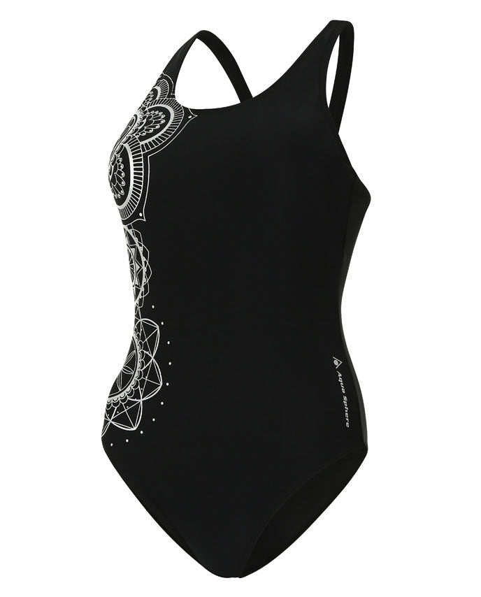 AquaSphere Mandala black/silver swimsuit | Dive Rutland