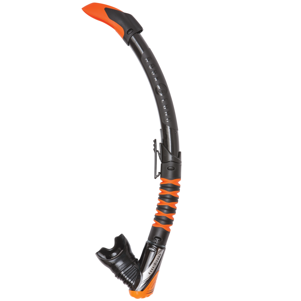 Aqualung Zephyr Flex Snorkel Black / Orange | Dive Rutland