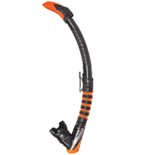 Aqualung Zephyr Flex Snorkel Black / Orange | Dive Rutland
