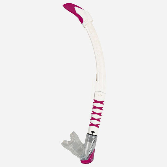Aqualung Zephyr Flex Snorkel White/Raspberry | Dive Rutland