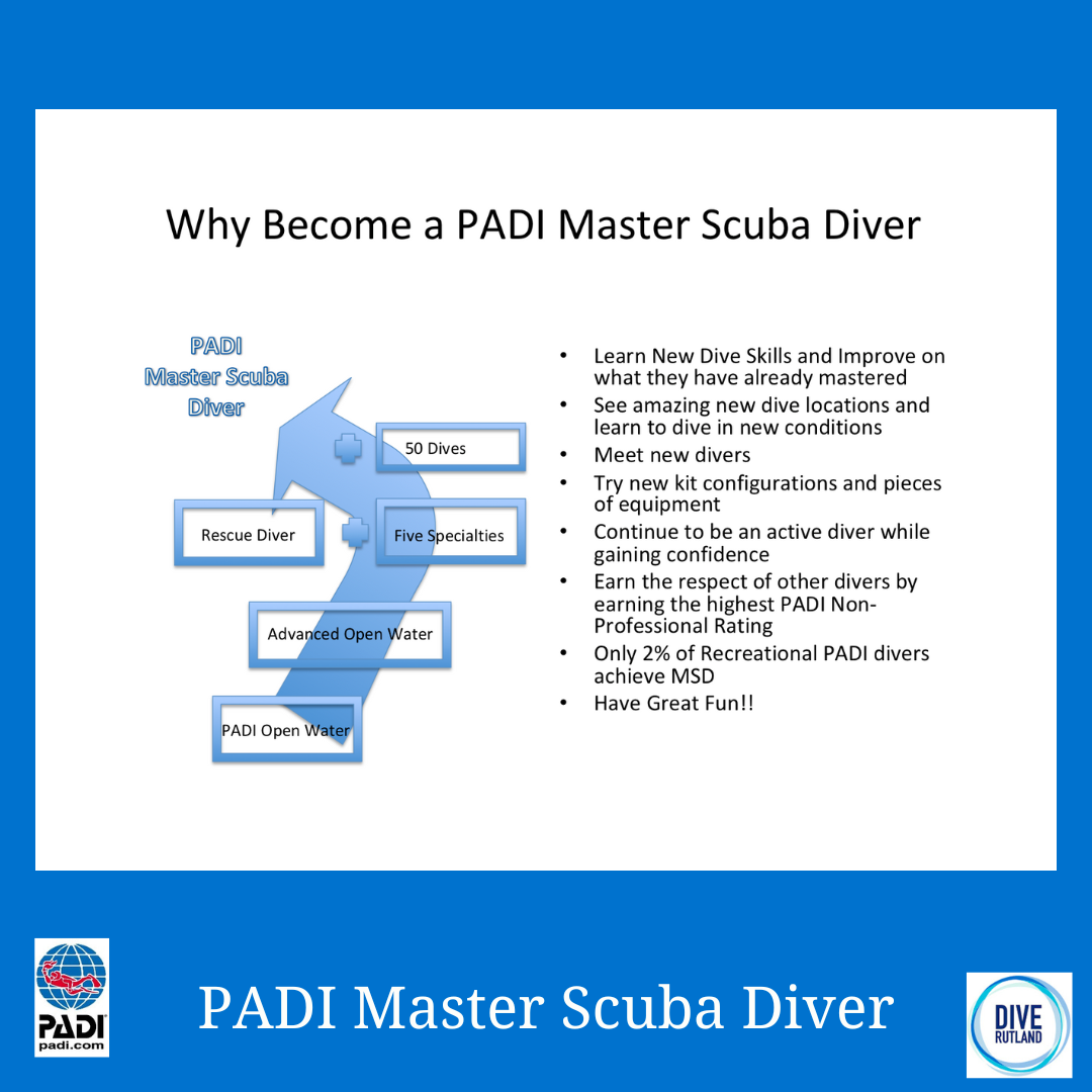 Master Scuba Diver Certification: PADI