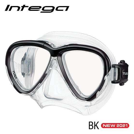 Tusa Intega Mask Black | Dive Rutland