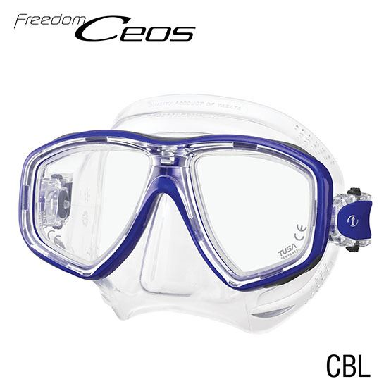 Tusa Ceos Mask Clear Blue | Dive Rutland