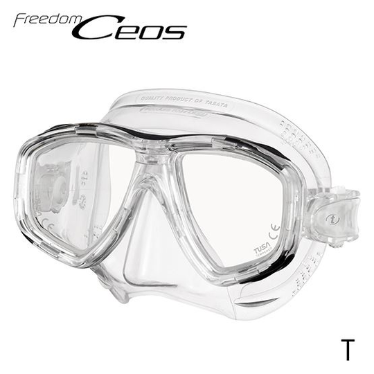 Tusa Ceos Mask Clear Titanium | Dive Rutland